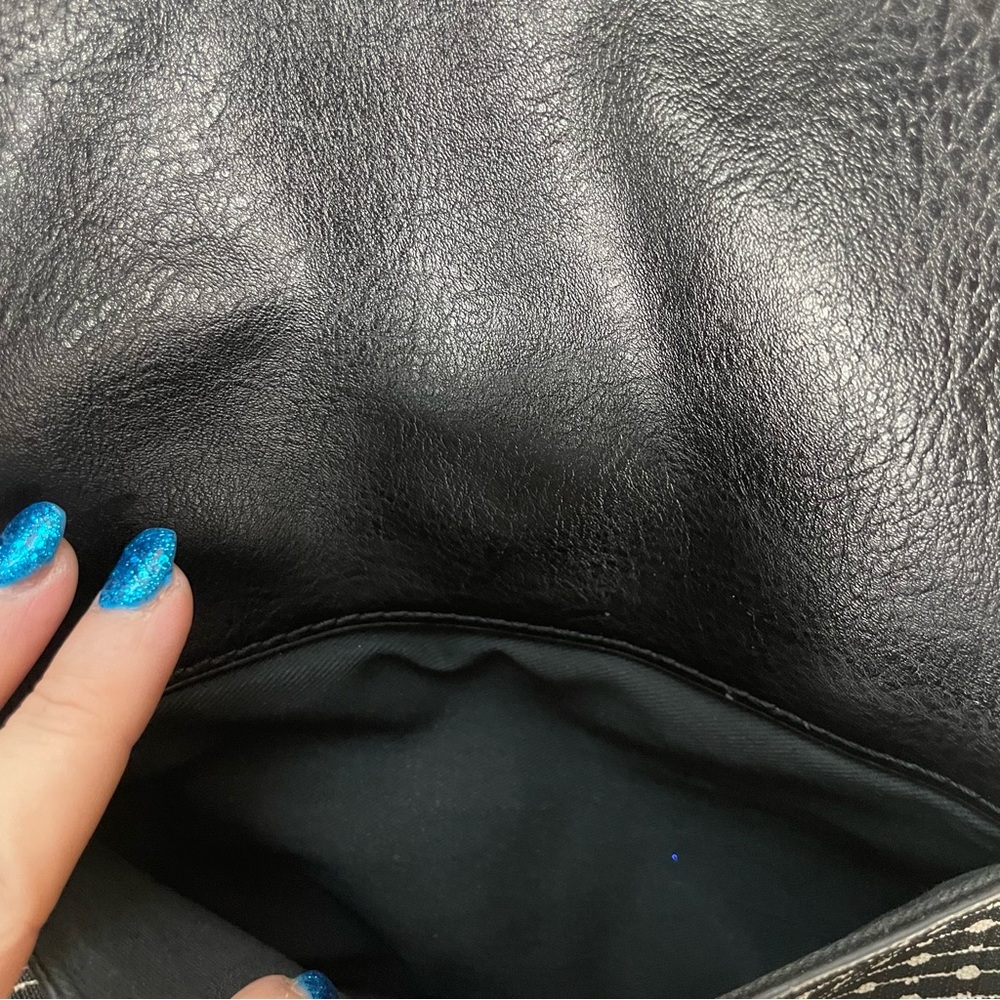 Fossil Fiona Black Printed Adjustable Crossbody P… - image 5